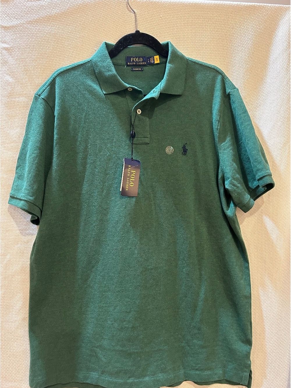 Polo Ralph Lauren Classic Fit Green Men's Polo Shirt Size Large with Tags